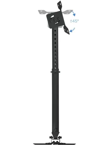 TooQ PJ3030TN-B Soporte de Techo para Proyectores Inclinable y Giratorio 360º Máx. 20Kg Negro