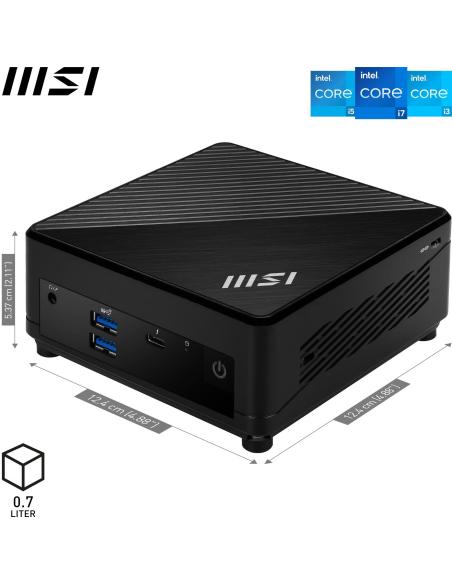 MSI Cubi 5 12M-211BES Intel Core i5-1235U Negro