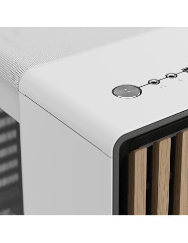 Fractal Design North Midi Tower Cristal Templado USB 3.2 Blanca