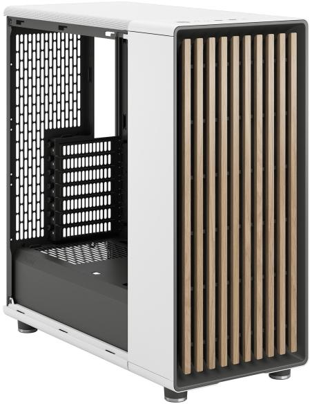 Fractal Design North Midi Tower Cristal Templado USB 3.2 Blanca