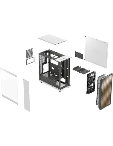 Fractal Design North Midi Tower Cristal Templado USB 3.2 Blanca