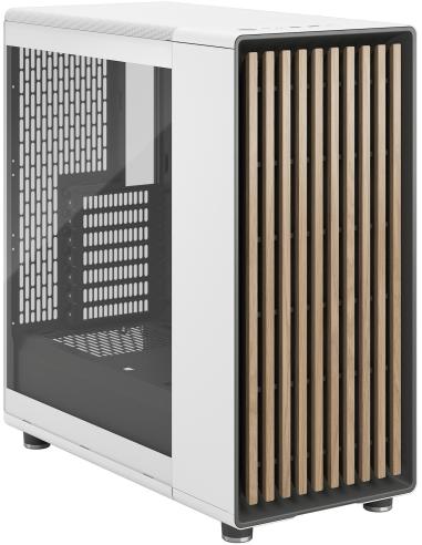 Fractal Design North Midi Tower Cristal Templado USB 3.2 Blanca