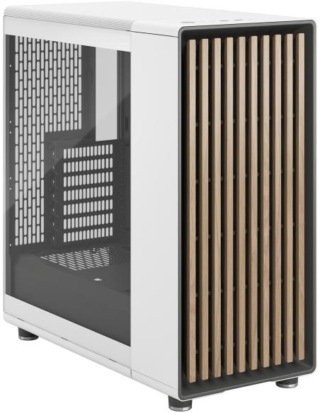 Fractal Design North Midi Tower Cristal Templado USB 3.2 Blanca