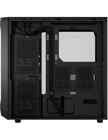 Fractal Design Focus 2 TG Midi Tower Cristal Templado USB 3.2 Negro