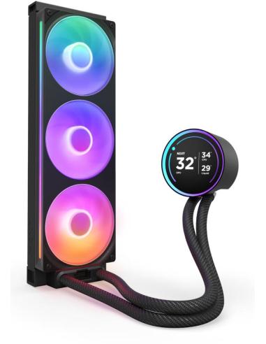 NZXT Kraken Elite 360 RGB Kit Refrigeración Líquida con Pantalla IPS 360mm Negro