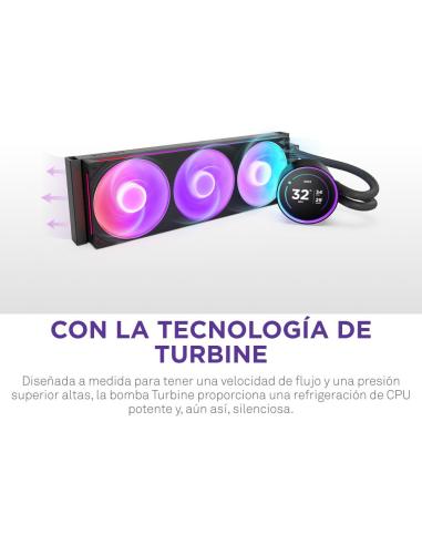NZXT Kraken Elite 360 RGB Kit Refrigeración Líquida con Pantalla IPS 360mm Negro
