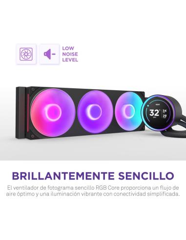 NZXT Kraken Elite 360 RGB Kit Refrigeración Líquida con Pantalla IPS 360mm Negro