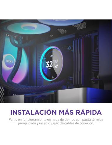 NZXT Kraken Elite 360 RGB Kit Refrigeración Líquida con Pantalla IPS 360mm Negro