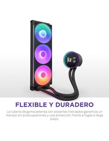 NZXT Kraken Elite 360 RGB Kit Refrigeración Líquida con Pantalla IPS 360mm Negro