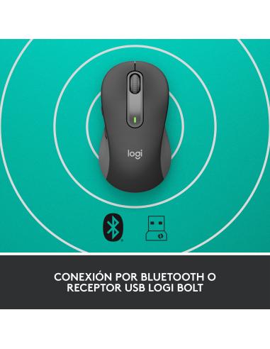 Logitech Signature M650 Ratón Óptico Inalámbrico 2000DPI Gris