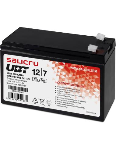 Salicru UBT 12/7 Batería AGM Recargable para SAI/UPS 7aH 12v