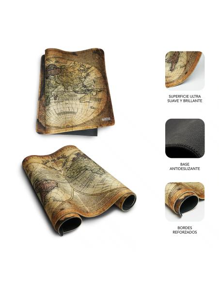Subblim Vintage World XL 90x40cm Alfombrilla Gaming Extended