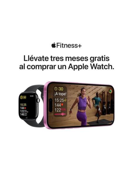Apple Watch Series 10 GPS 46mm Caja Aluminio Plata con Correa Deportiva Azul Denim M/L