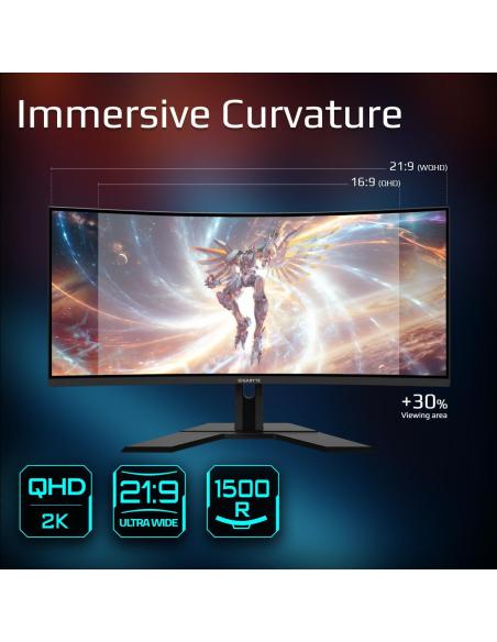 Gigabyte G34WQCP 34" LED VA UltraWide QHD 180Hz HDR 400 FreeSync Premium Curva