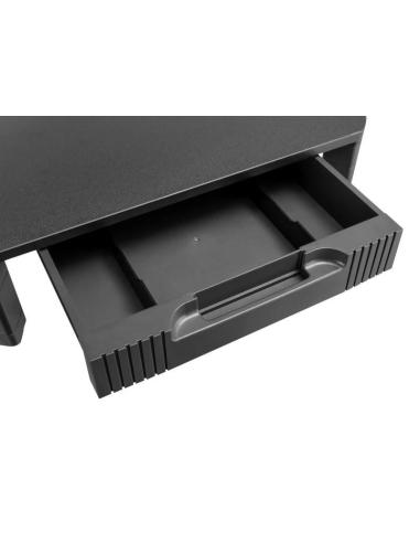 Iggual EM1C Elevador de Monitor con Cajón Máx. 20 KG Negro