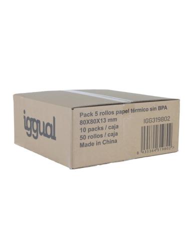 Iggual IGG319802 Caja de 50 Rollos 80x80x13 mm