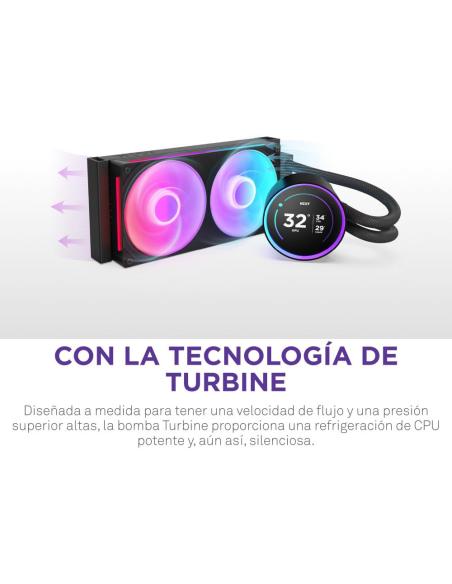 NZXT Kraken Elite 240 RGB Kit de Refrigeración Líquida 240mm Negro