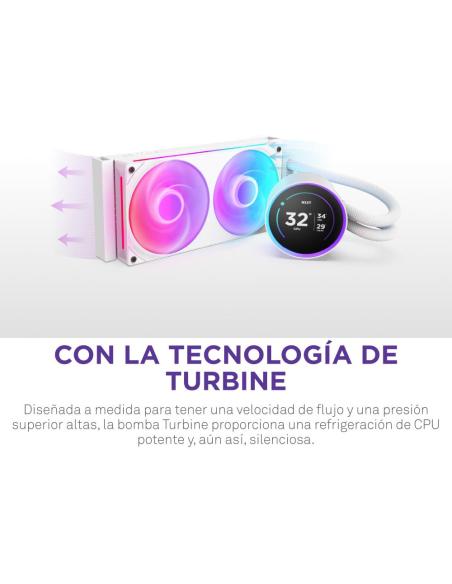NZXT Kraken Elite 240 RGB Kit de Refrigeración Líquida 240mm Blanco