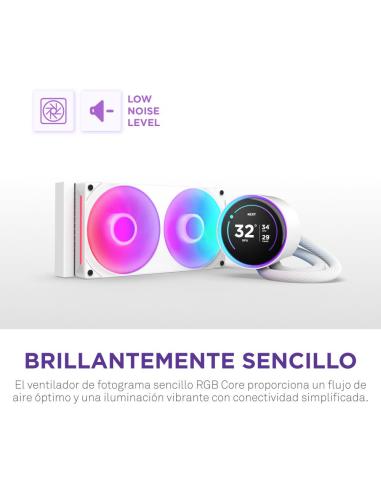 NZXT Kraken Elite 240 RGB Kit de Refrigeración Líquida 240mm Blanco