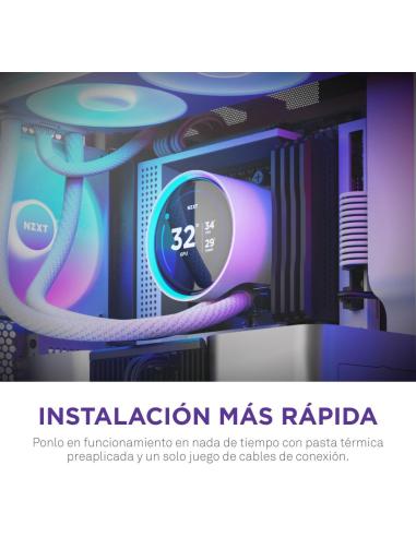 NZXT Kraken Elite 240 RGB Kit de Refrigeración Líquida 240mm Blanco