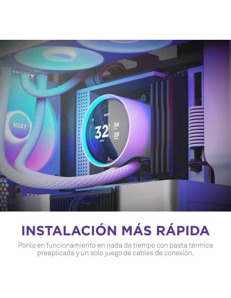 NZXT Kraken Elite 240 RGB Kit de Refrigeración Líquida 240mm Blanco