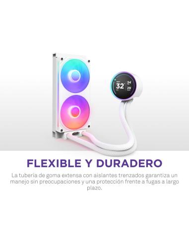 NZXT Kraken Elite 240 RGB Kit de Refrigeración Líquida 240mm Blanco