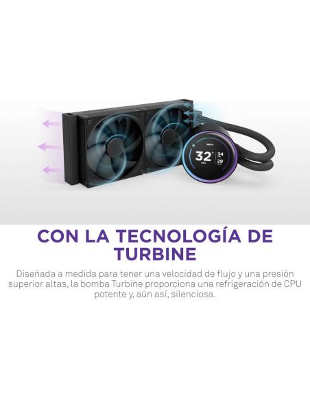 NZXT Kraken Elite 240 Kit de Refrigeración Líquida 240mm Negro