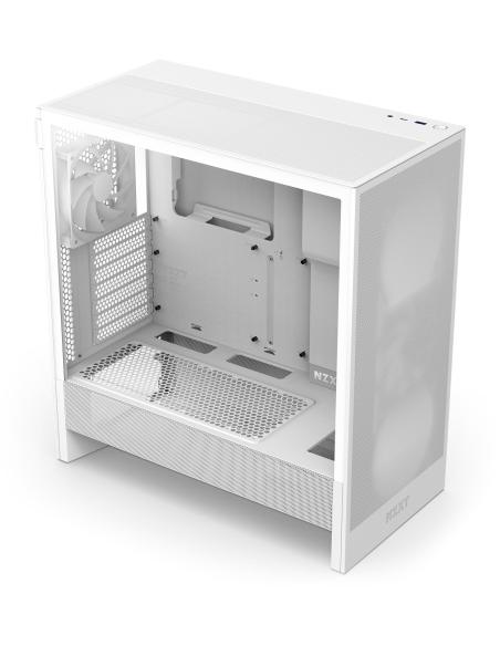 NZXT H5 Flow 2024 Midi Tower E-ATX Cristal Templado USB-C Blanca