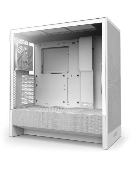 NZXT H5 Flow 2024 Midi Tower E-ATX Cristal Templado USB-C Blanca