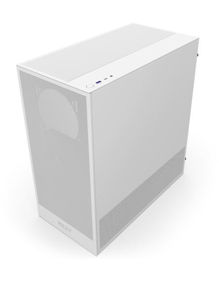 NZXT H5 Flow 2024 Midi Tower E-ATX Cristal Templado USB-C Blanca