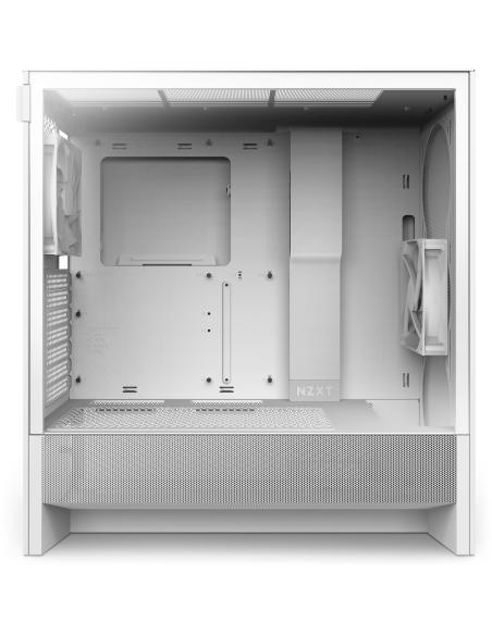 NZXT H5 Flow 2024 Midi Tower E-ATX Cristal Templado USB-C Blanca
