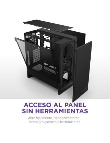 NZXT H5 Flow 2024 Midi Tower E-ATX Cristal Templado USB-C Negra