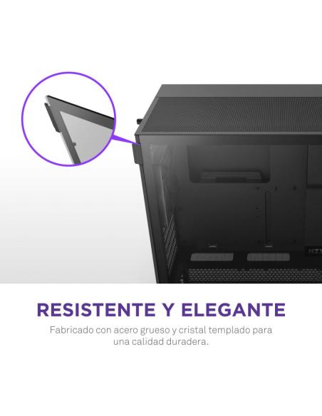 NZXT H5 Flow 2024 Midi Tower E-ATX Cristal Templado USB-C Negra