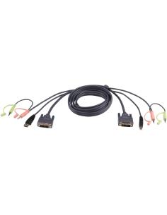 Aten 2L-7D02U Cable KVM DVI-D/USB/Jack 3.5mm 1.8M Negro-978172