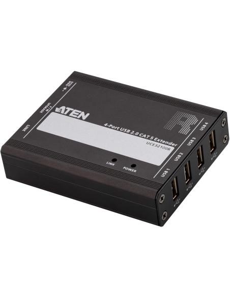 Aten UCE32100-AT-G Extensor USB por RJ-45 Negro