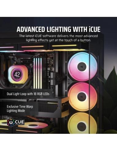 Corsair iCUE LINK LX120-R RGB Ventilador Suplementario PWM 120mm Negro