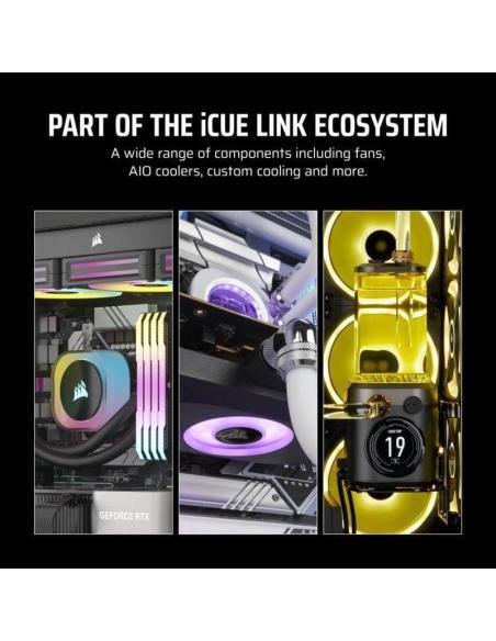 Corsair iCUE LINK LX140-R RGB Ventilador Suplementario PWM 140mm Negro