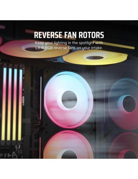 Corsair iCUE LINK LX140-R RGB Ventilador Suplementario PWM 140mm Negro