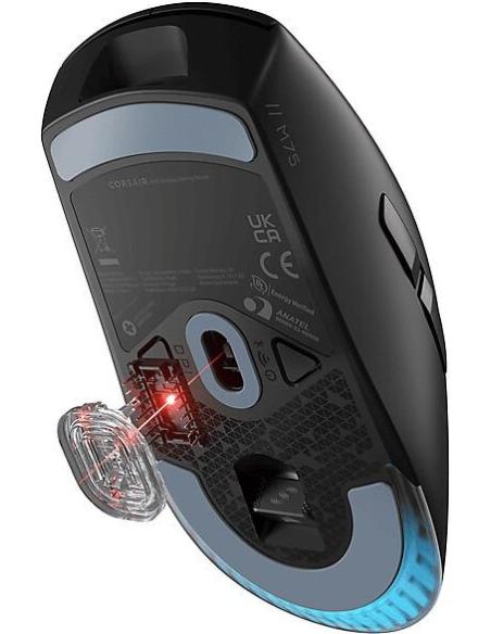 Corsair M75 RGB WIRELESS Ratón Gaming Inalámbrico 26000 DPI Negro