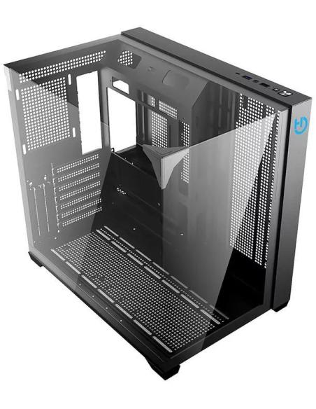 Hiditec CHA010056 Sky Black Mid Tower Cristal Templado USB-C 3.2 Negro