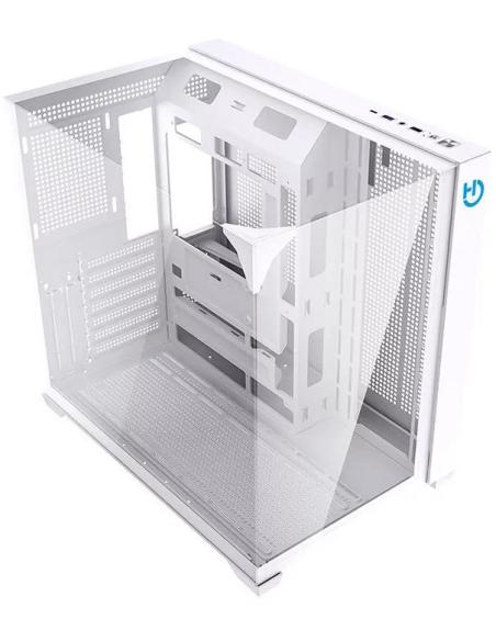 Hiditec CHA010057 Sky White Mid Tower Cristal Templado USB-C 3.2 Blanco