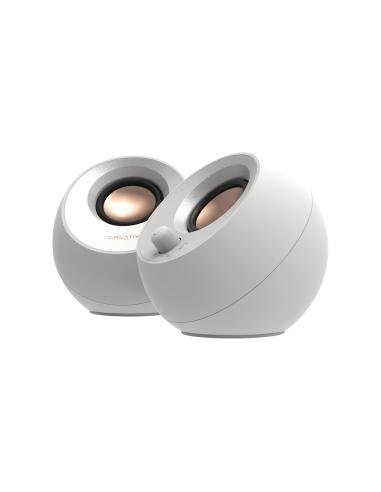Creative Pebble V3 Altavoz Bluetooth Blanco