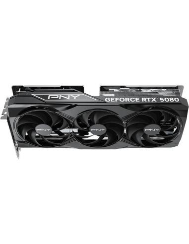 PNY GeForce RTX 5080 Overclocked Triple Fan 16GB GDDR7 Reflex 2 RTX AI DLSS4