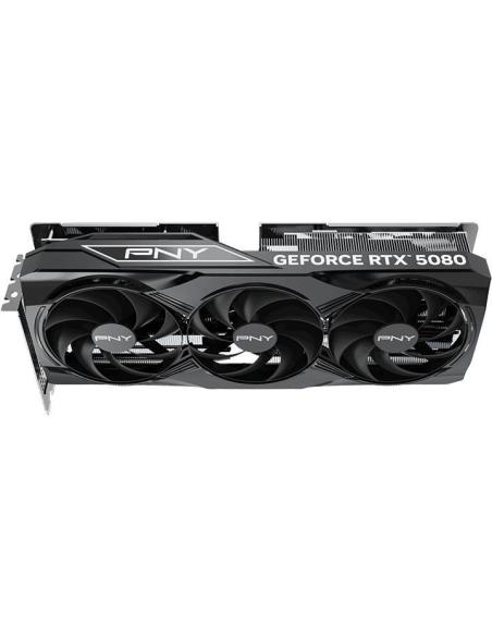 PNY GeForce RTX 5080 Overclocked Triple Fan 16GB GDDR7 Reflex 2 RTX AI DLSS4