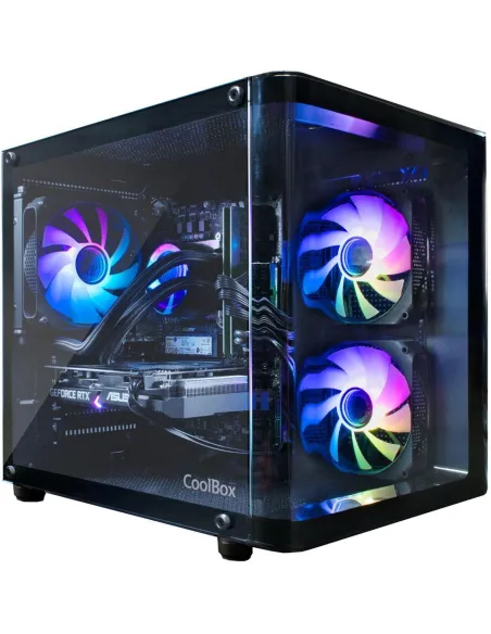 Coolbox GM100 Vision Cristal Templado Curvo USB 3.2 Negro