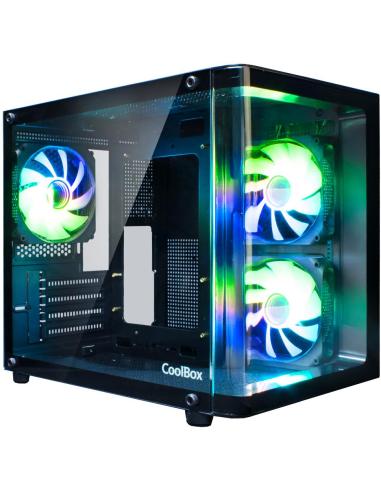Coolbox GM100 Vision Cristal Templado Curvo USB 3.2 Negro