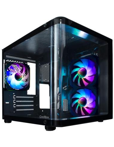 Coolbox GM100 Vision Cristal Templado Curvo USB 3.2 Negro