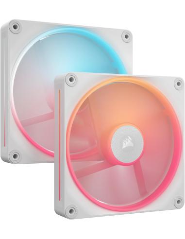 Corsair iCUE LINK LX140-R RGB Pack Doble Ventilador Suplementario PWM 140mm Blanco