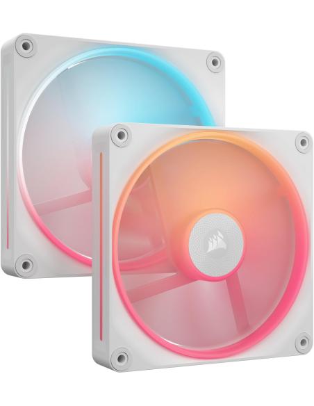 Corsair iCUE LINK LX140-R RGB Pack Doble Ventilador Suplementario PWM 140mm Blanco