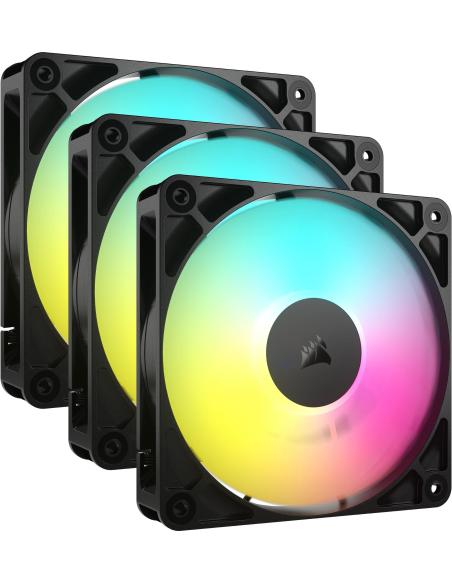 Corsair RS120 ARGB Pack Triple Ventilador Suplementario PWM 120mm Negro